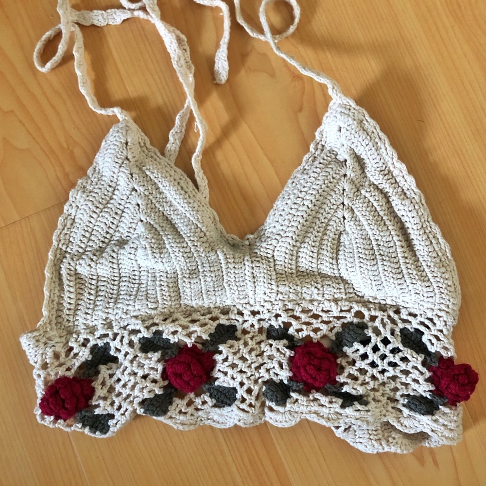 Rose Crochet Crop Top